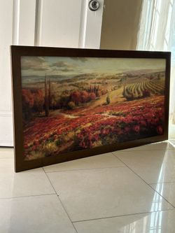 “Red Poppy Panorama” Wall Art