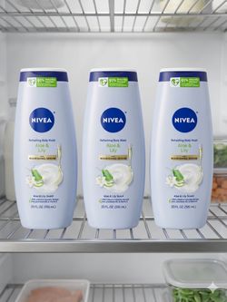 Nivea Aloe & Lily Refreshing Body Wash 3-Pack