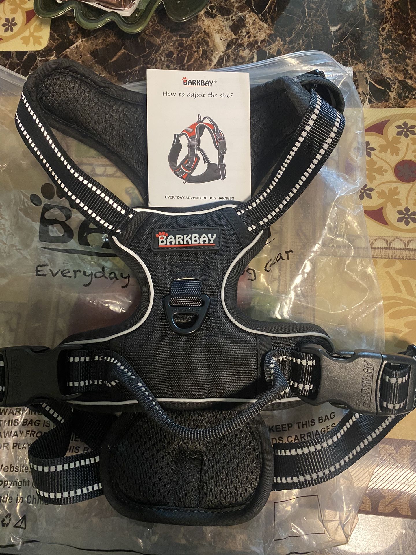 Large, dog harness