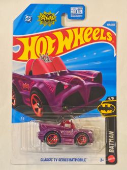 HOT WHEELS TOONED . DC COMICS BATMAN . CLASSIC TV SERIES BATMOBILE .