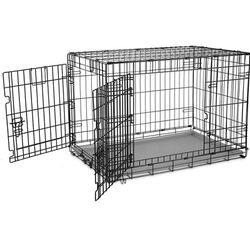 36” large, 2-door dog crate