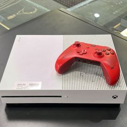 Xbox One Microsoft with red controller(1596)