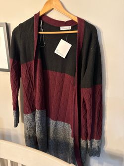 89th + Madison Color Block Knit Cardigan