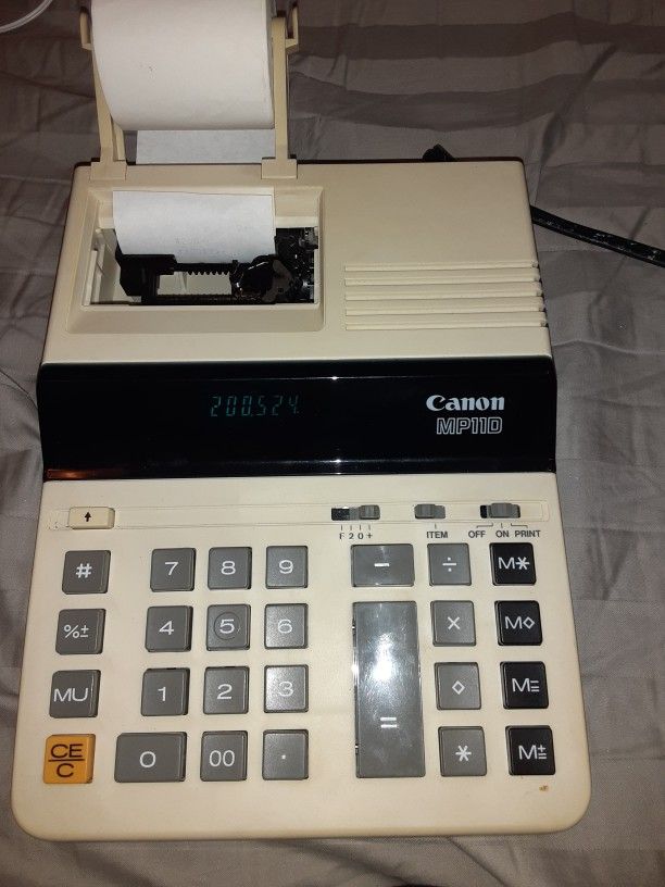 Vintage Canon MP11D The Desktop Printing / Display Calculator