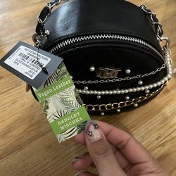 Badgley Mischka Round Crossbody Bag