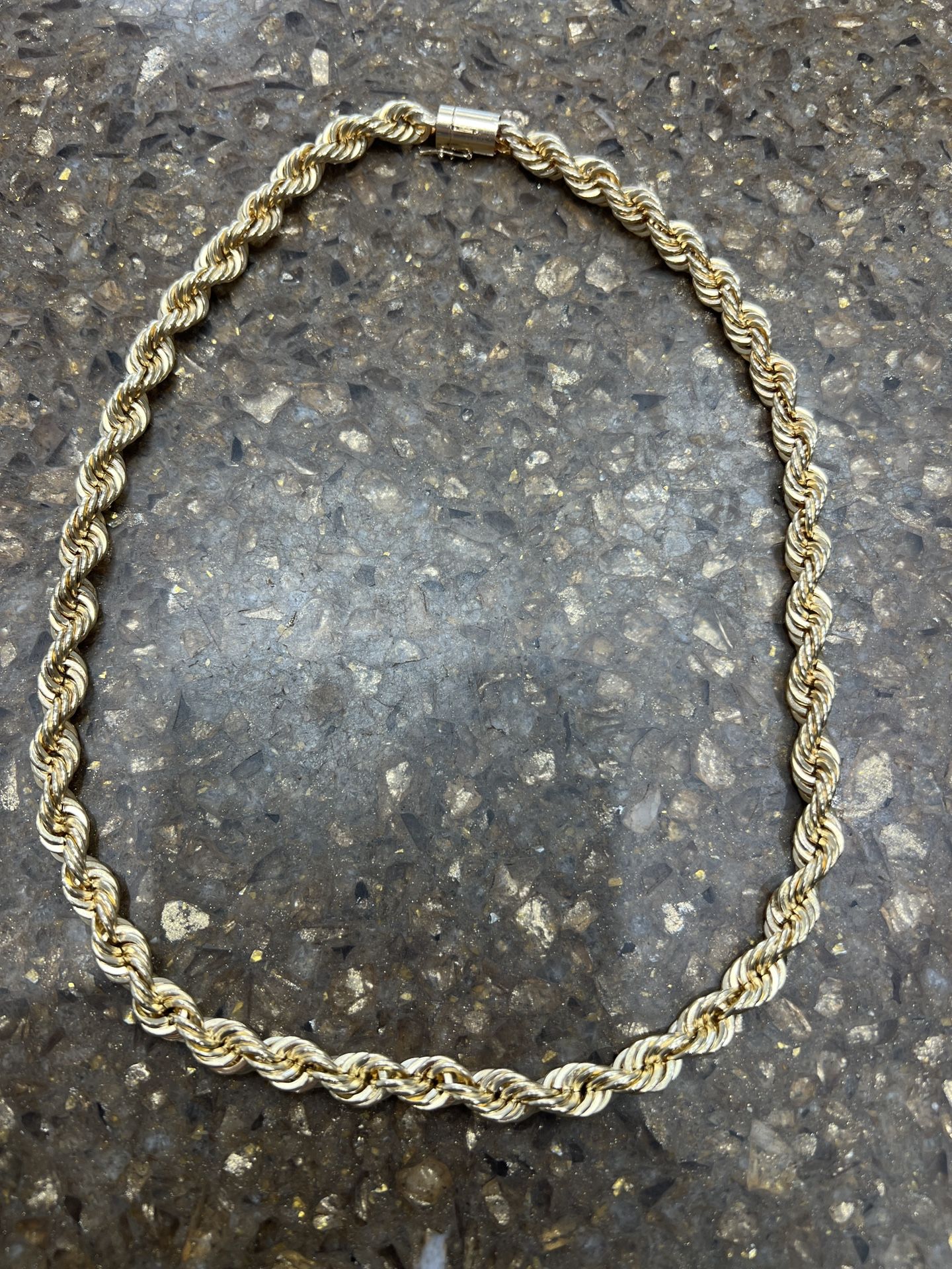 14K Solid Rope Chain