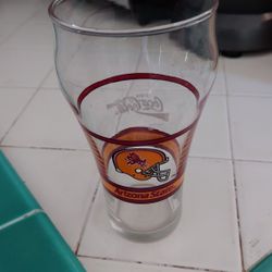 Vintage ASU Sun Devils Football Glass
