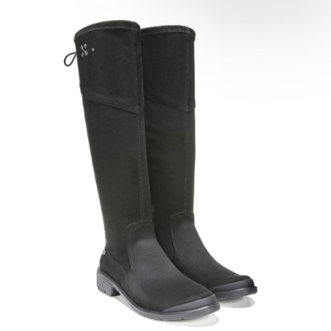 Bzees knee high soft textile stretch black boots women’s Size 6.5M