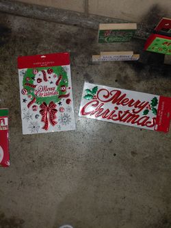 Merry Christmas Window Decor