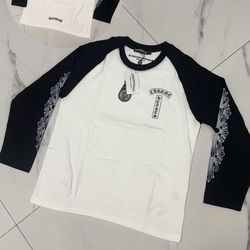 Black And White Chrome Hearts Long Sleeve