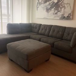 Couch and ottoman