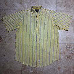 90s Ralph Lauren Striped Polo Button Up