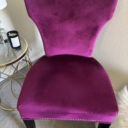 Purple Accent Chair