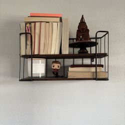 Antique real wood shelf