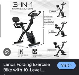 Foldable exercise bike