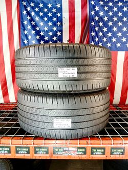 2 Used Tires 285/40RF20 GOODYEAR EAGLE EXTENDED MOBILITY RUNONFLAT RUN FLAT 285 40 20