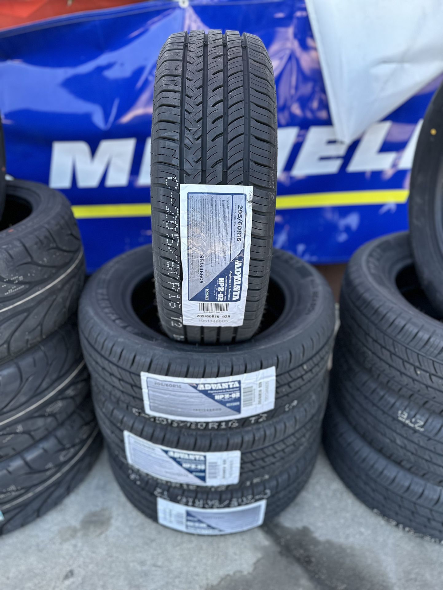 New Set Of (4) 205/60R16 Advanta HPZ02 All Season Tires For Sale
