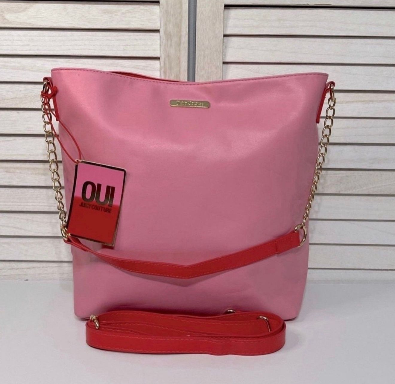 NWT Juicy Couture Pink Convertible Shoulder Bag PRICE FIRM