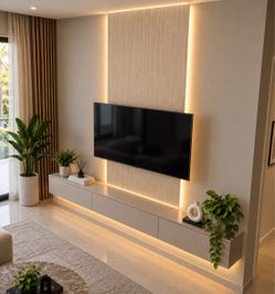 TV Wall Panel  /  With high quality LED lighting