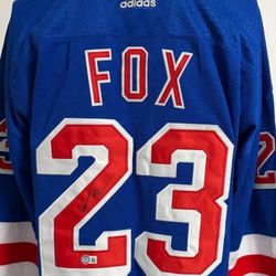 NY Rangers Signed Adam Fox Jersey with Beckett Authentication