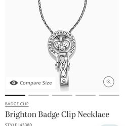 Brighton Badge Clip Necklace