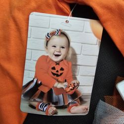 4 PIECE HALLOWEEN PUMPKIN BABY ESSENTIALS SET. SKIRT, BOW & LEG WARMERS. Size 3 Month