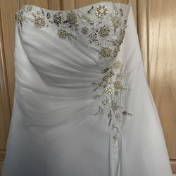 Custom enhanced Wedding Dress Size 14
