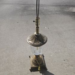 Solid Brass Cystal Lamp