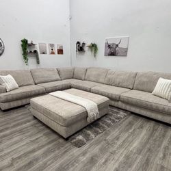 Cream Sectional Couch - Free Delivery 