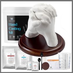 Hula Home Hand Casting Kit for Couples or Family with Mounting Plaque