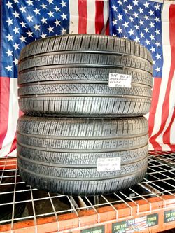 🇺🇸 2 GREAT USED TIRES 315/30R21 PIRELLI SCORPION VERDE ALL SEASON GRAND TOURING USED TIRES DRIVEN ONCE 315 30 21