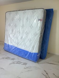 NEW KING PILLOW TOP MATTRESS AND BOX SPRING -- Also Available In All Sizes.