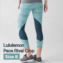 Lululemon Pace Rival Crop, Size 8 for Sale in San Dimas, CA - OfferUp