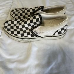Checkered Vans Boys Size 1