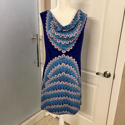 ❣️SALE❣️INC Peacock Summer Cruise Vacation Dress Size M