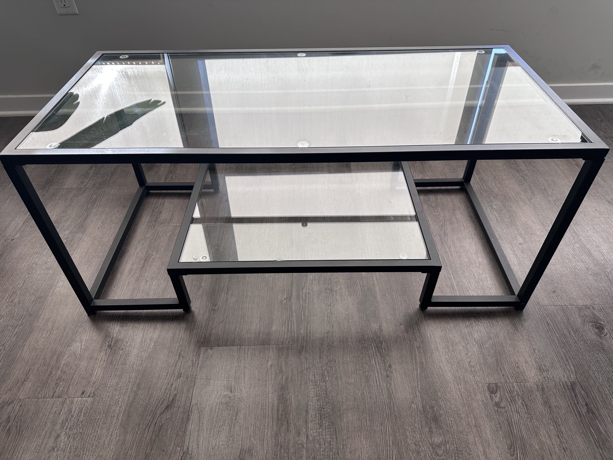 Glass Coffee Table (Black)