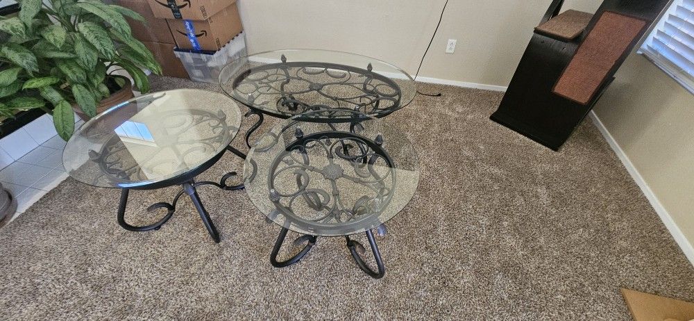 Coffee Table & Two End Tables