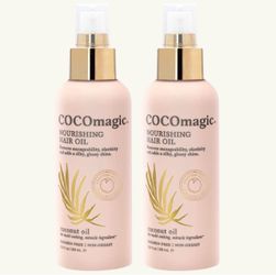 2 Of CocoMagic Nourishing Hair Oil | Promotes Healthy-Looking Hair | Restore Manageability, Add Silky, Glossy Shine | Paraben Free, Cruelty Free, Made