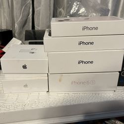 iphone and airpod boxes empty