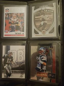 Tom Brady NFL Trading Cards Lot of 4