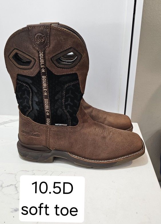 Doble H Soft Toe Work Boots Size 10.5
