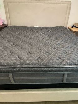 King size mattress, and headboard footboard