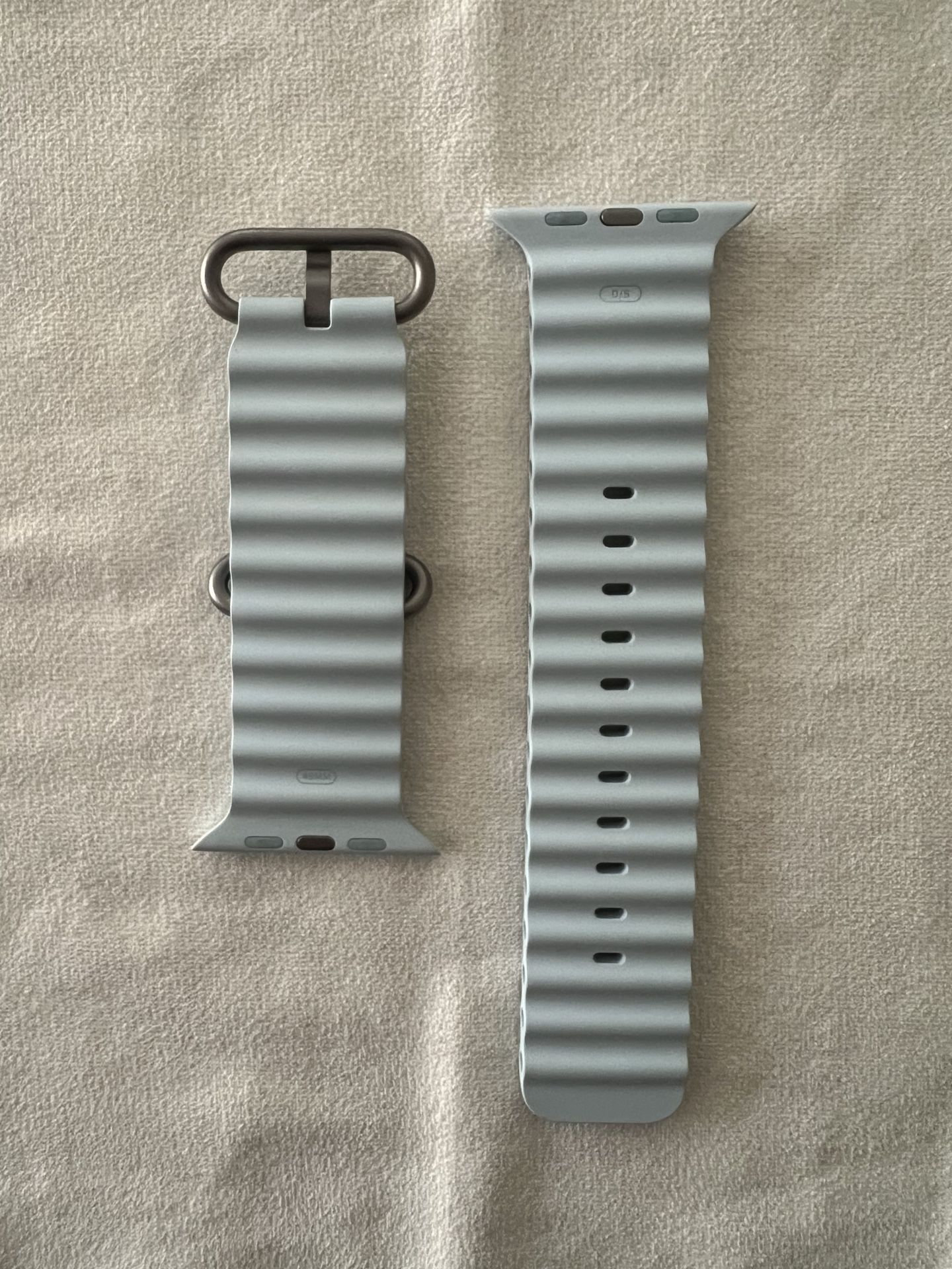 Apple Ocean Band Ice Blue Natural Titanium