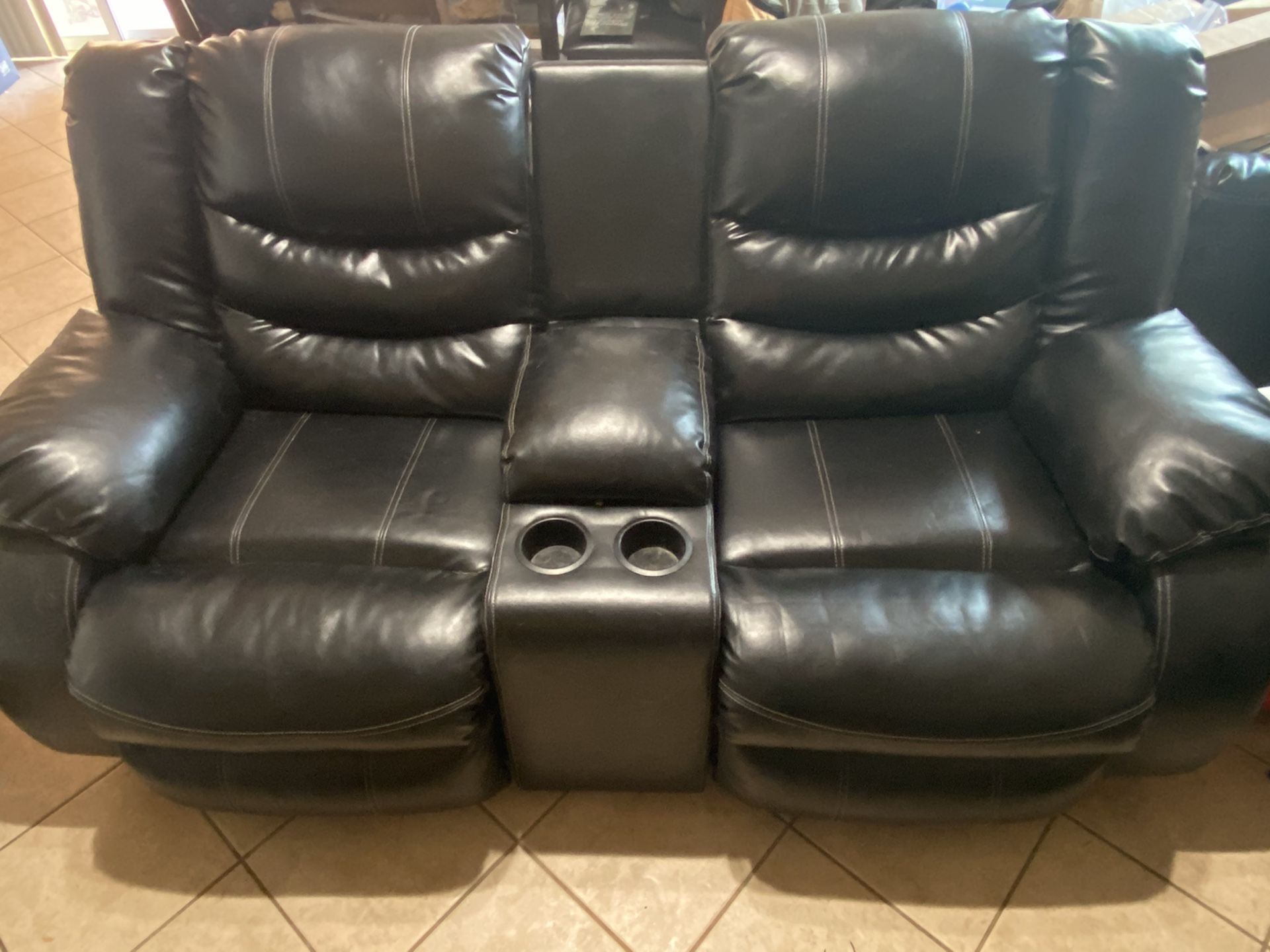 Recliner Love seat and arm chair