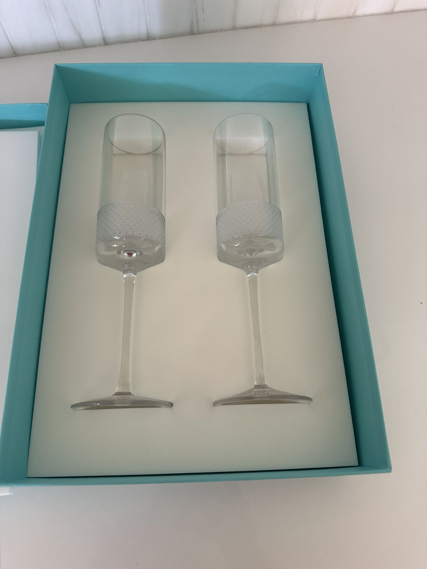 Tiffany and Co. Champagne Glasses-NEW