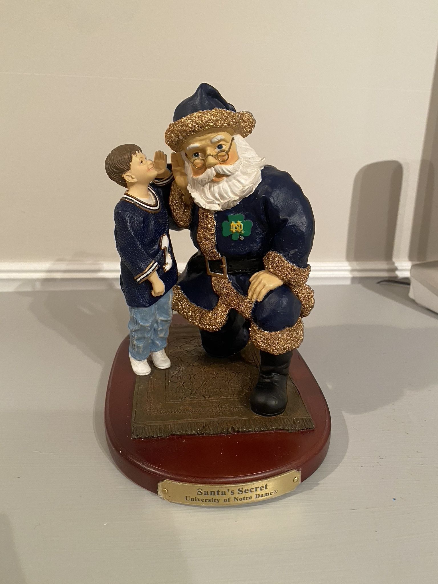 Notre Dame Santa’s Secret Resin Statuette