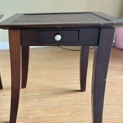 small wooden side table