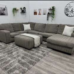 Gray Sectional Couch - Free Delivery 