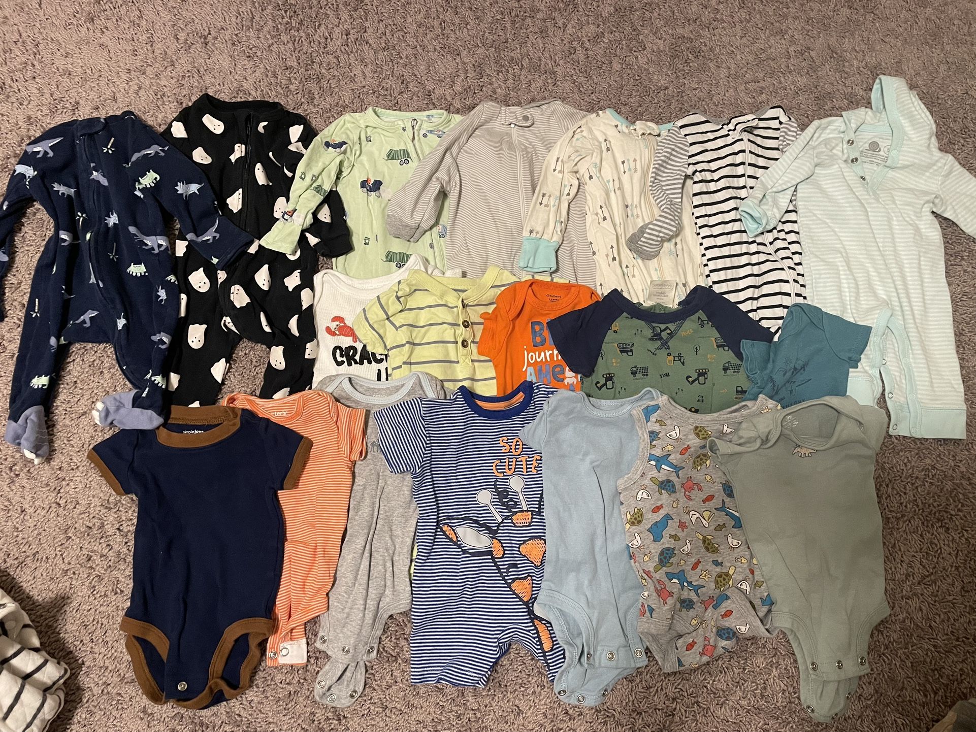 0-3 Month Baby Boys Wardrobe