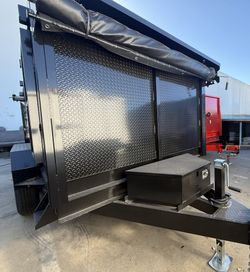 New 14ft Long Scissor Lift Hydraulic Dump Trailer Fully Loaded 💎